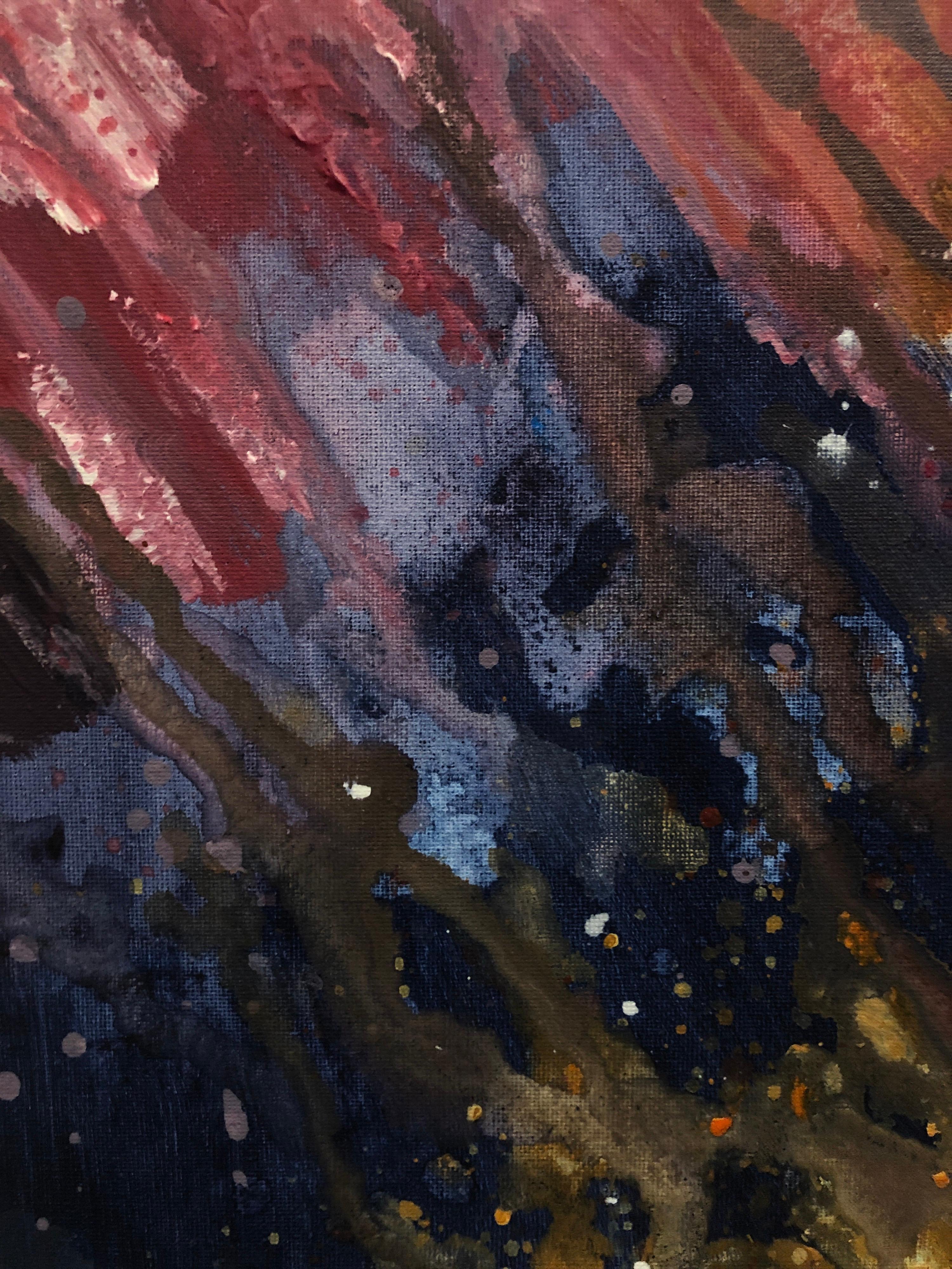 Pittura astratta colorata in acrilico Artista britannico contemporaneo - Painting di Minty Ramsey