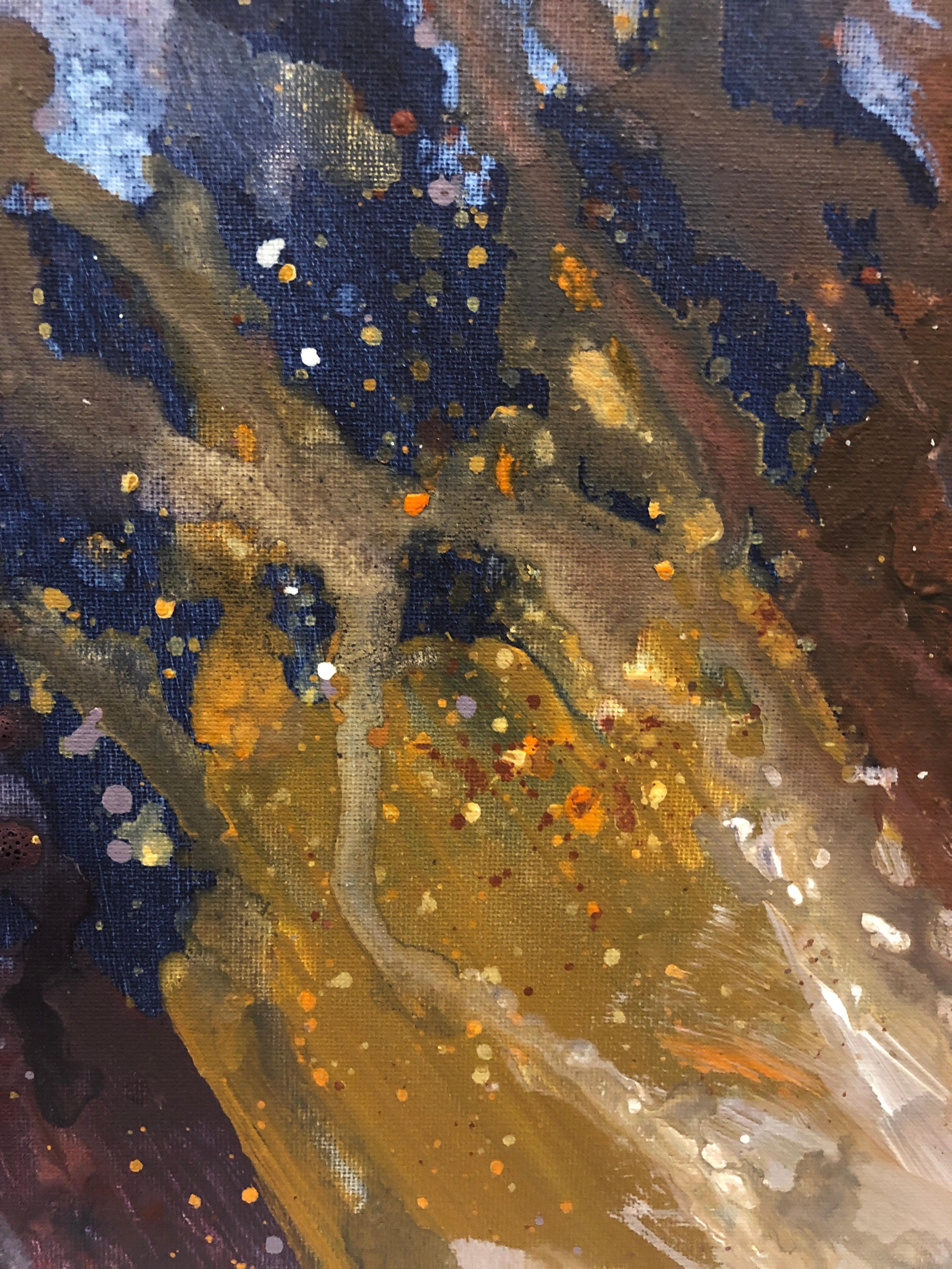 Pittura astratta colorata in acrilico Artista britannico contemporaneo in vendita 1