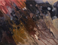 Pittura astratta colorata in acrilico Artista britannico contemporaneo