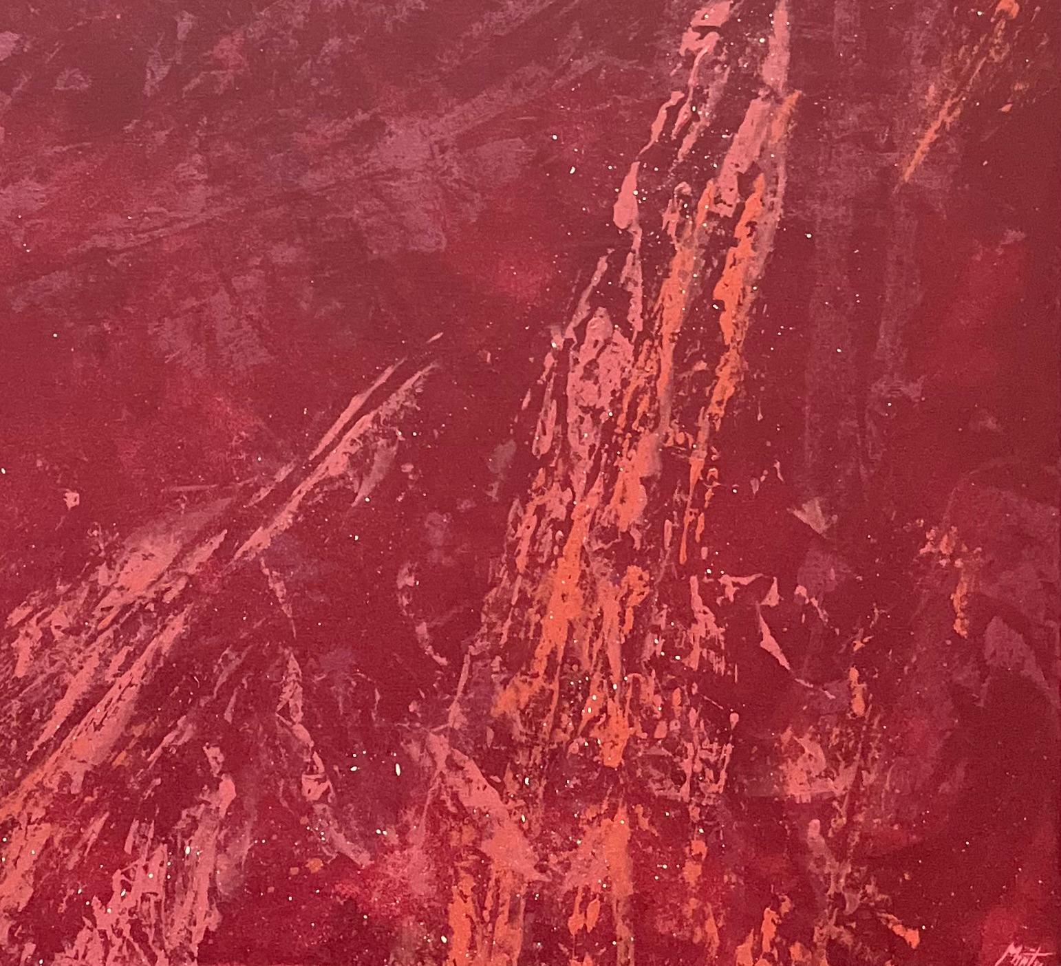 Peinture acrylique abstraite rouge terreux avec couches texturées
Signé par Minty Ramsey
Médium : acrylique sur toileu2028
Taille : 39.5 x 39.5 poucesu2028
Condit : Excellent, avec des teintes vives et bien conservées

Une captivante peinture