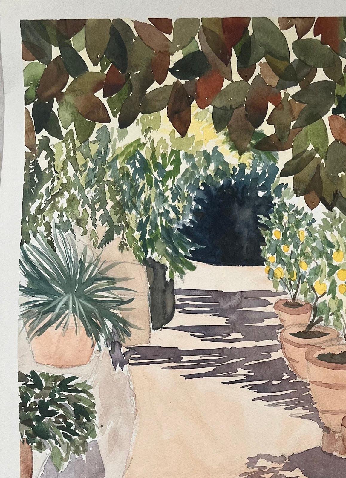 Limoneros en Montisi
Firmado por Minty Ramsey
Técnica: Acuarela sobre papel
Tamaño: 22 x 15,25 pulgadas
Estado: Excelente, colores vivos, sin daños

