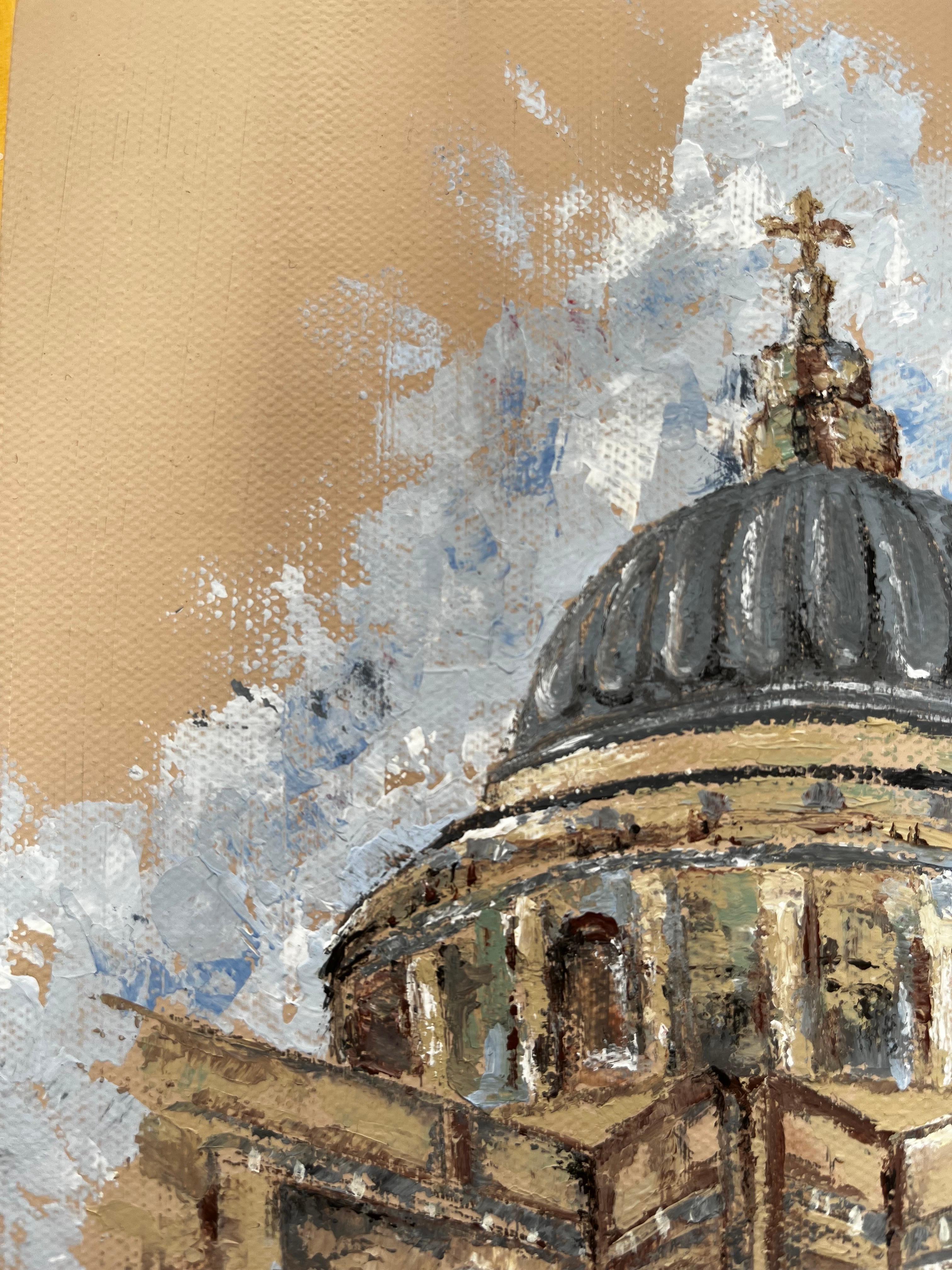 St Pauls Cathedral London Skyline Painting Contemporary British Artist  For Sale 3