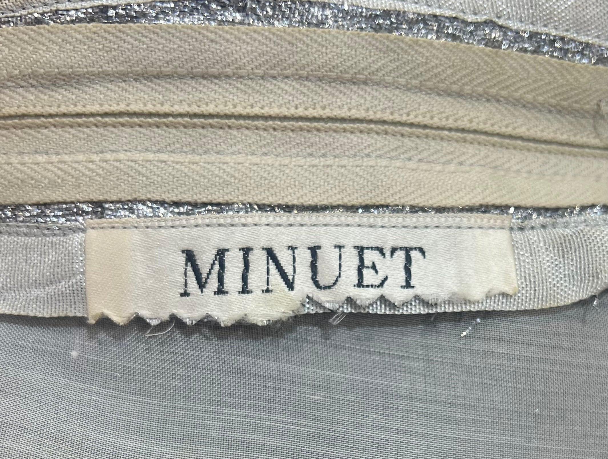 Minuet Silver Lamé Space Age Minikleid, 1960er Jahre im Zustand „Gut“ im Angebot in Los Angeles, CA
