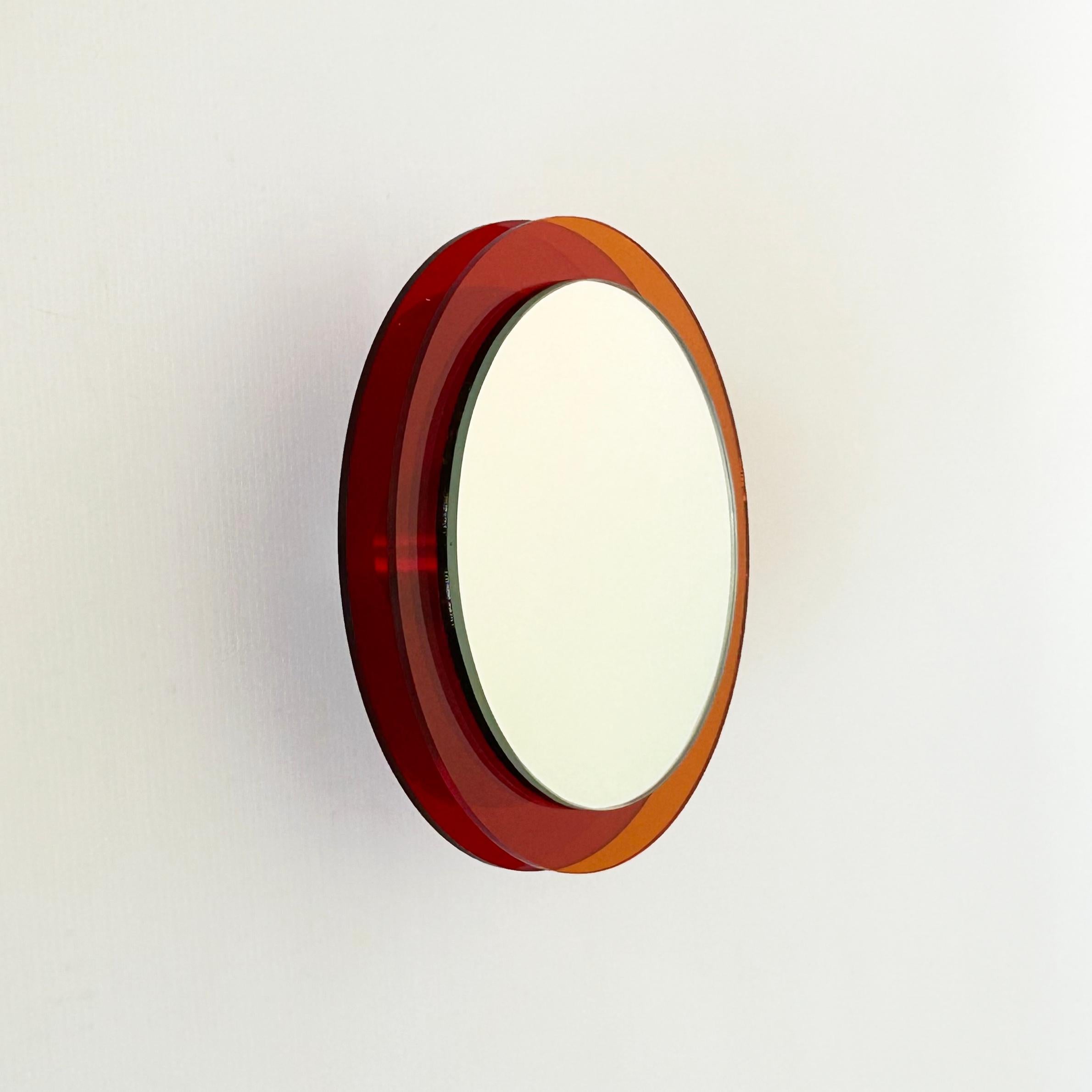 Tedesco Sunset 182a, specchio da parete con plexiglass, scultura di design di Andreas Berlin in vendita