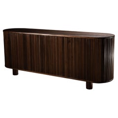 Minutia Sideboard in Solid Oak with Walnut Finish by No Age Studio