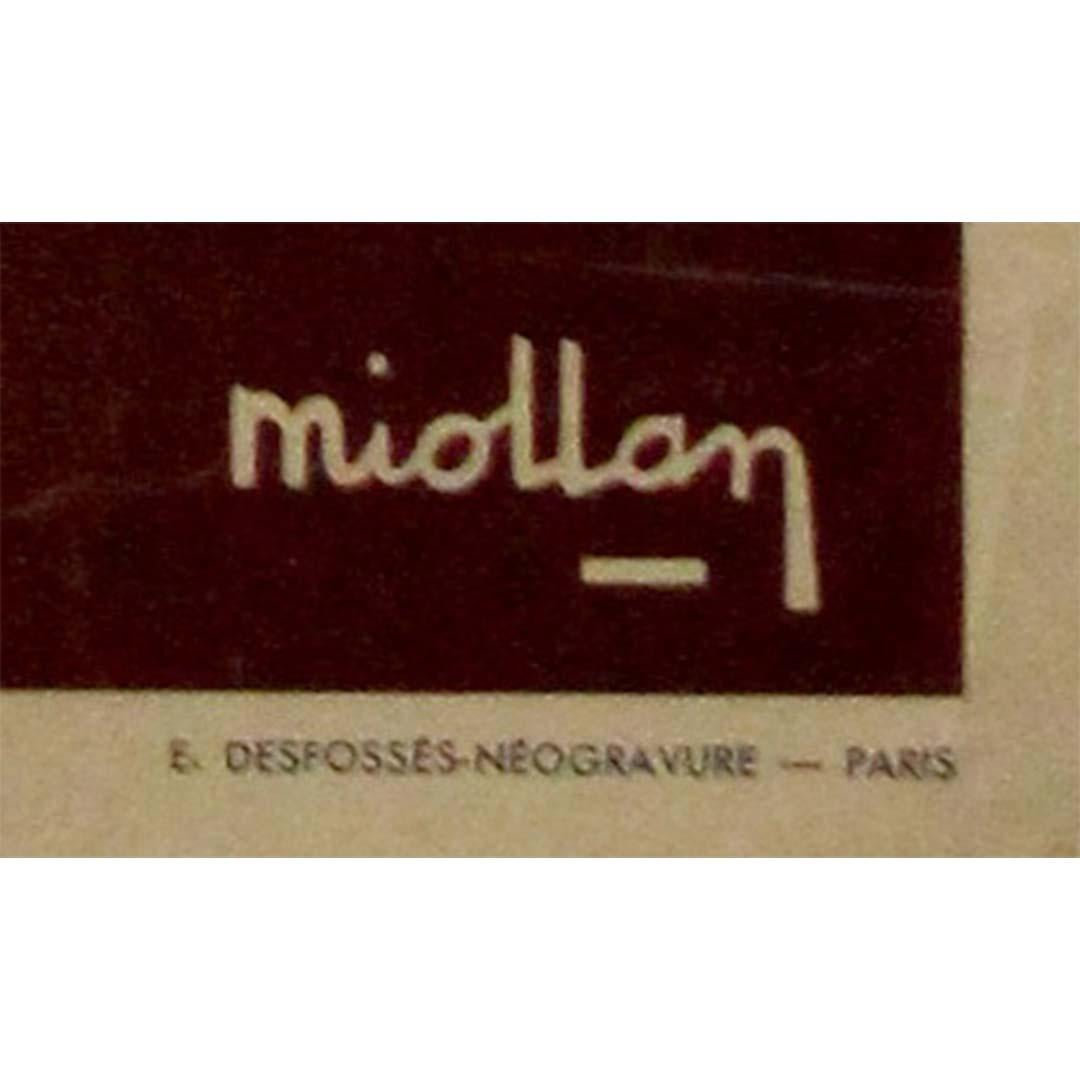 Original um 1950 Reiseplakat von Miollan - Maroc - Marokko im Angebot 3