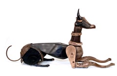 Anubis - 21st Century, Contemporary Sculpture, Figurative, Recycled Objects