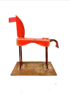 Caballo Romano- 21st Century, Contemporary Sculpture, Figurative, Recycling