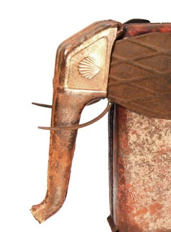 Elefante Rojo - 21st Cent, Contemporary Sculpture, Figurative, Recycled Objects