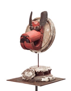 Máscara Boby - 21st Cent, Contemporary Sculpture, Figurative, Recycled Objects