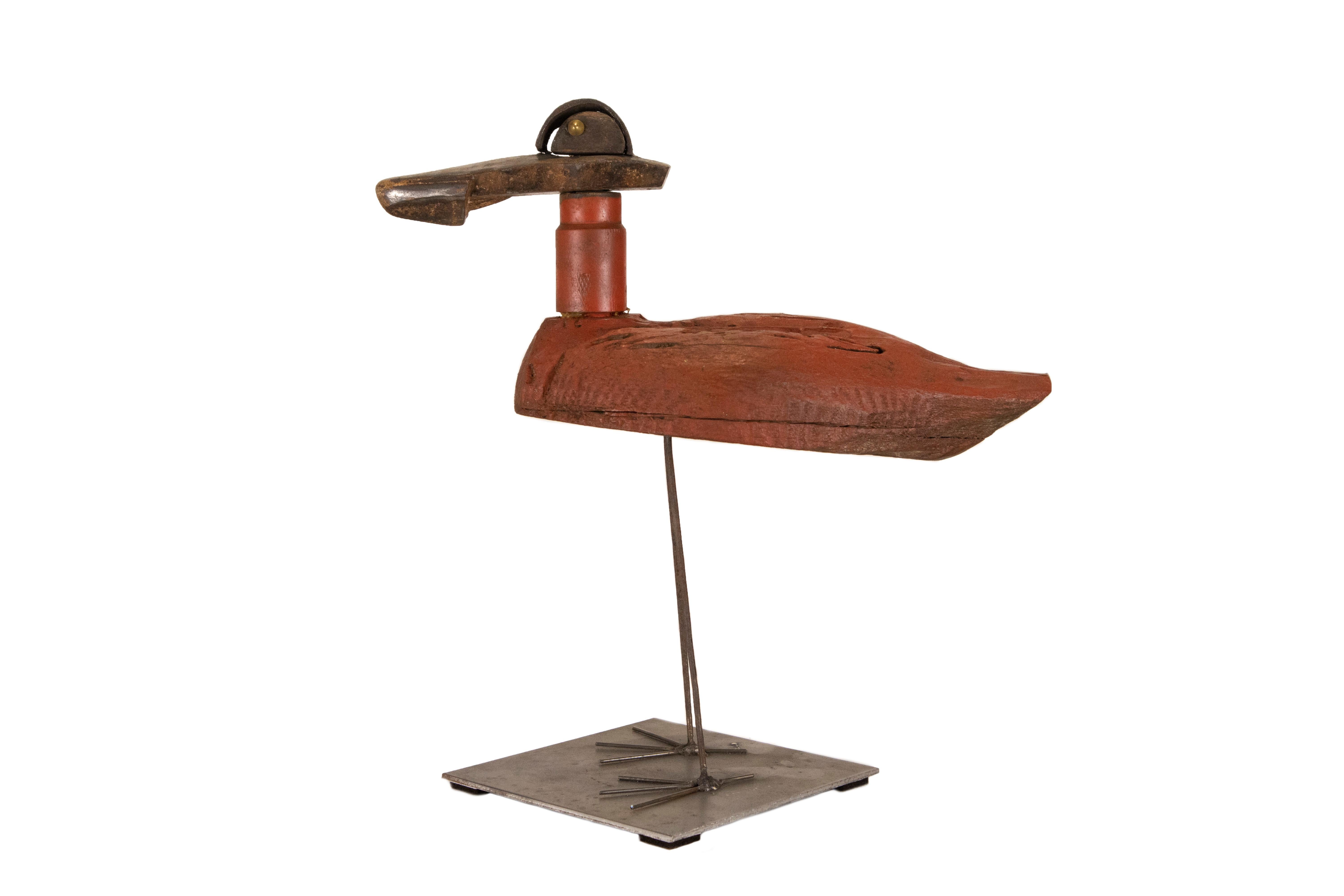 Figurative Sculpture de Miquel Aparici - Pájaro del Delta - Siglo XXI, Escultura Contemporánea, Figurativa, Reciclaje