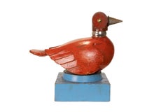 Pájaro Rojo y Azul - 21st Century, Contemporary Sculpture, Figurative, Recycling
