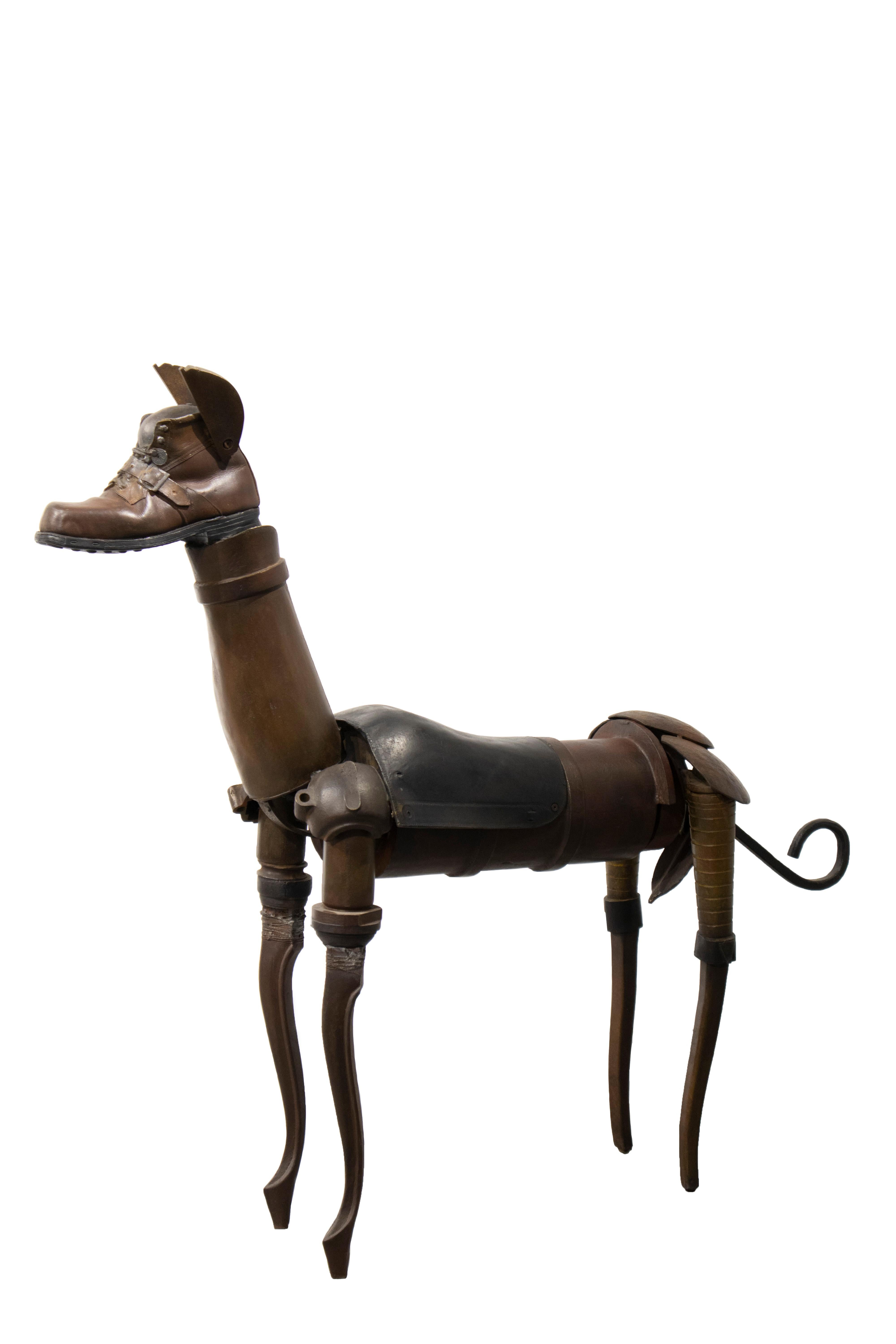 Perro De Bronce - 21ème siècle, sculpture contemporaine, figurative, bronze, chien