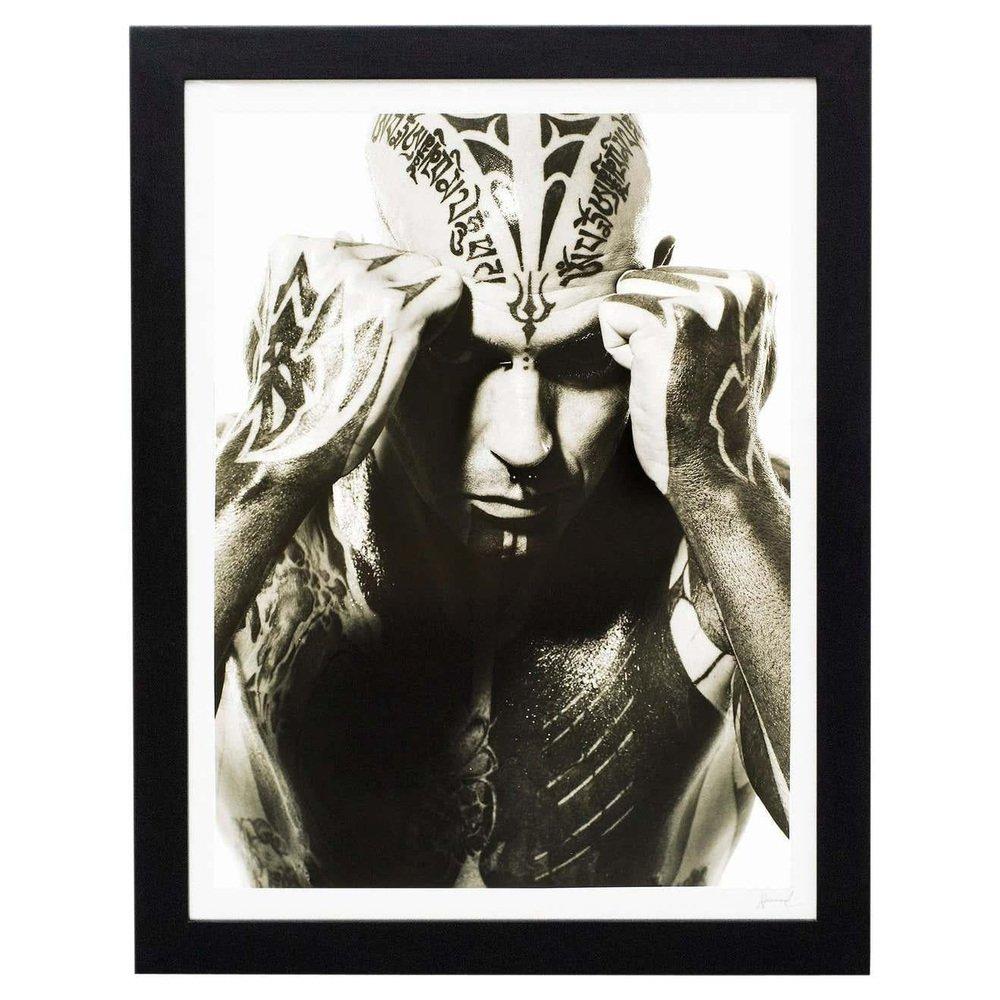 Miquel Arnal, Hombre tatuado, Fotografía grande en blanco y negro, Enmarcada en venta 2