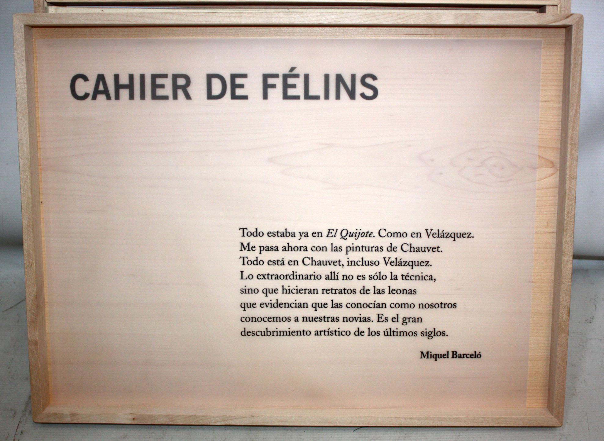 Miquel Barceló (1957) . Cahier des félins en vente 3