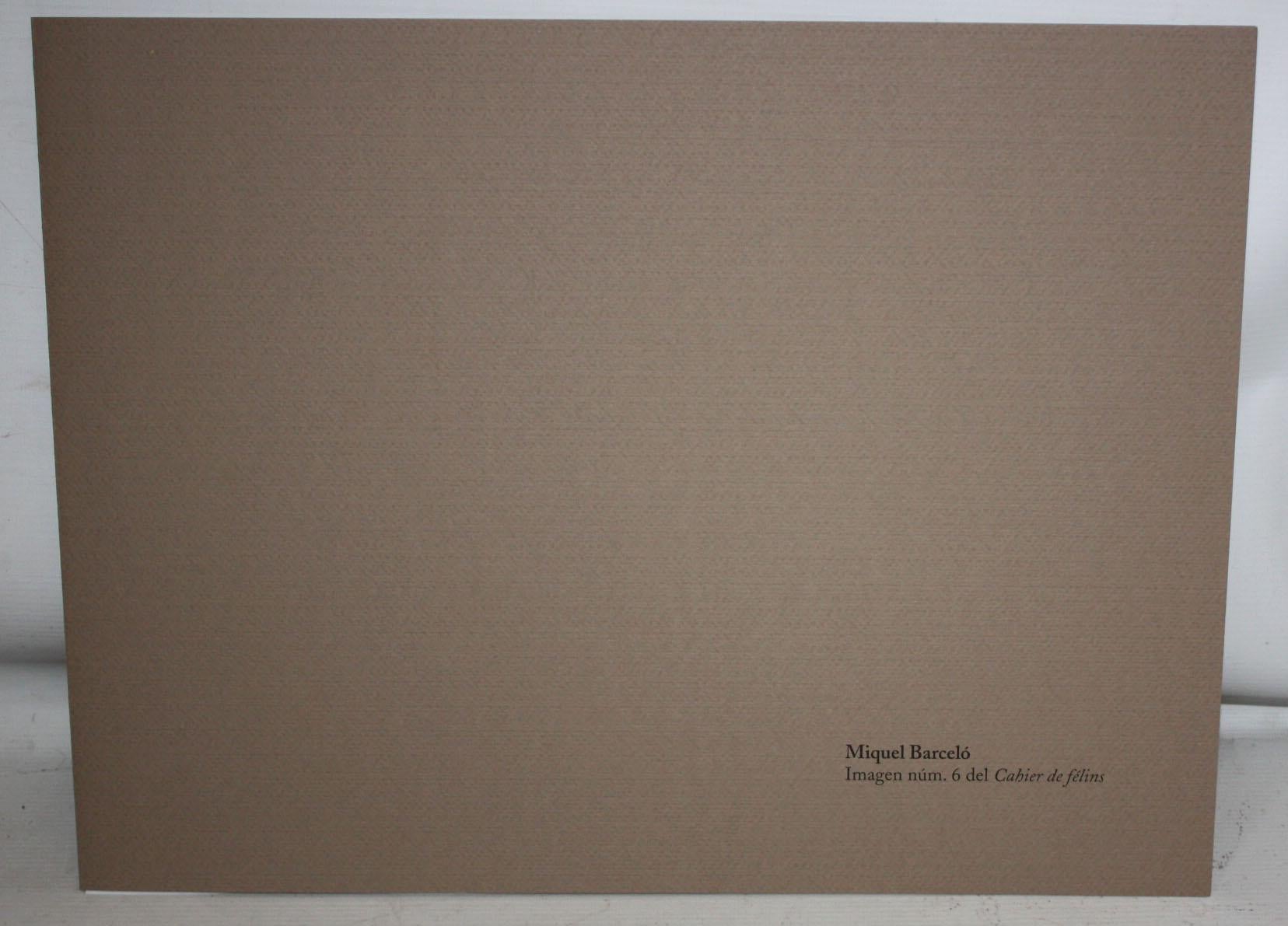 Miquel Barceló (1957) . Cahier des félins en vente 7