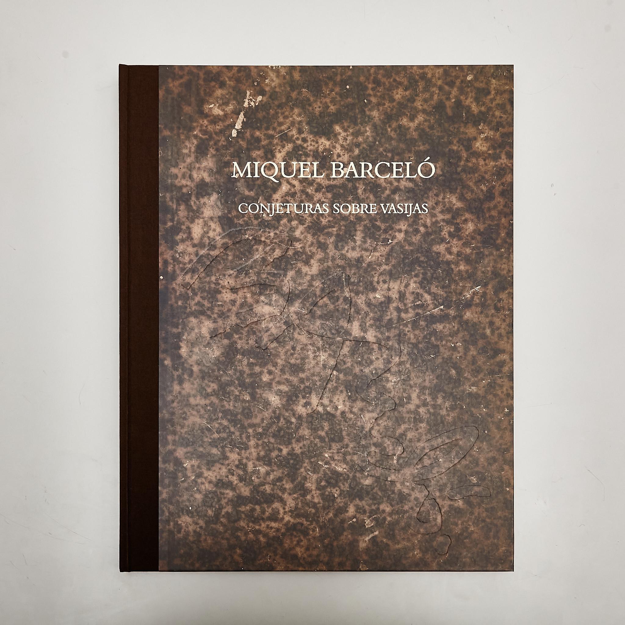 XXIe siècle et contemporain Miquel Barcelo : « Conjeturas sobre Vasijas » - Livre spécial en grande édition en vente