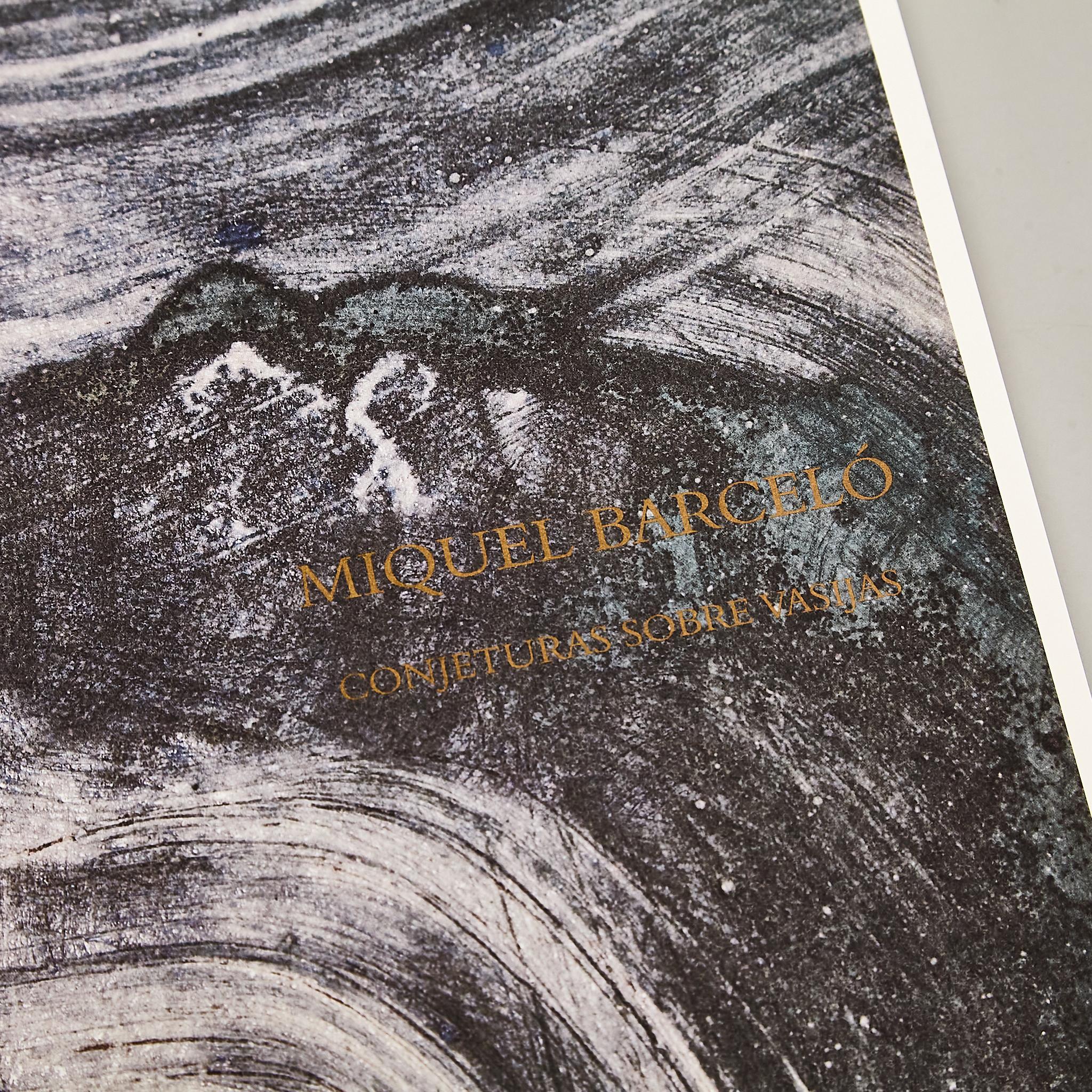 Papier Miquel Barcelo : « Conjeturas sobre Vasijas » - Livre spécial en grande édition en vente