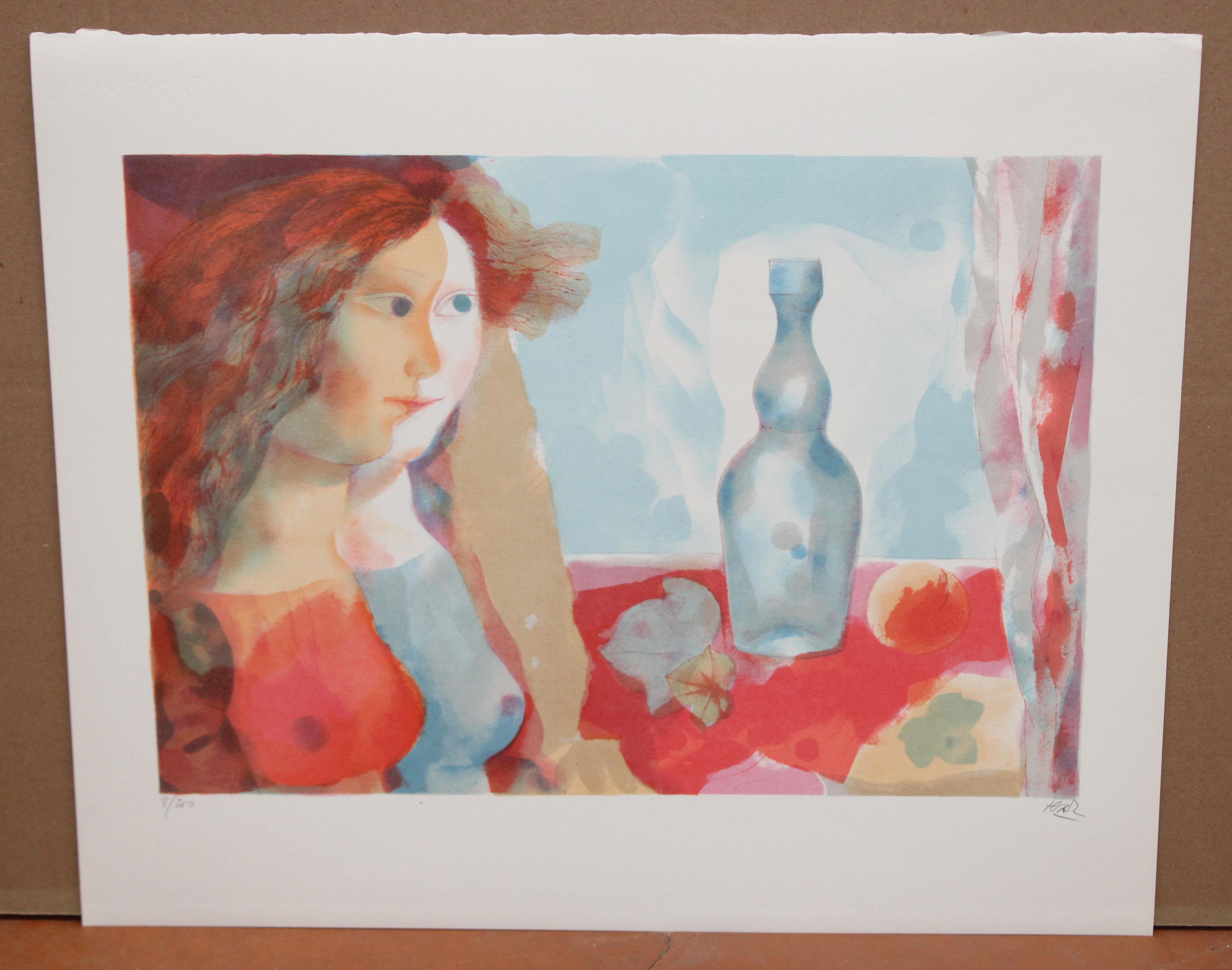 Litografia sobre papel - Bodegón de sueños - Tiraje : 8/250 - Print de Miquel Ibarz Roca