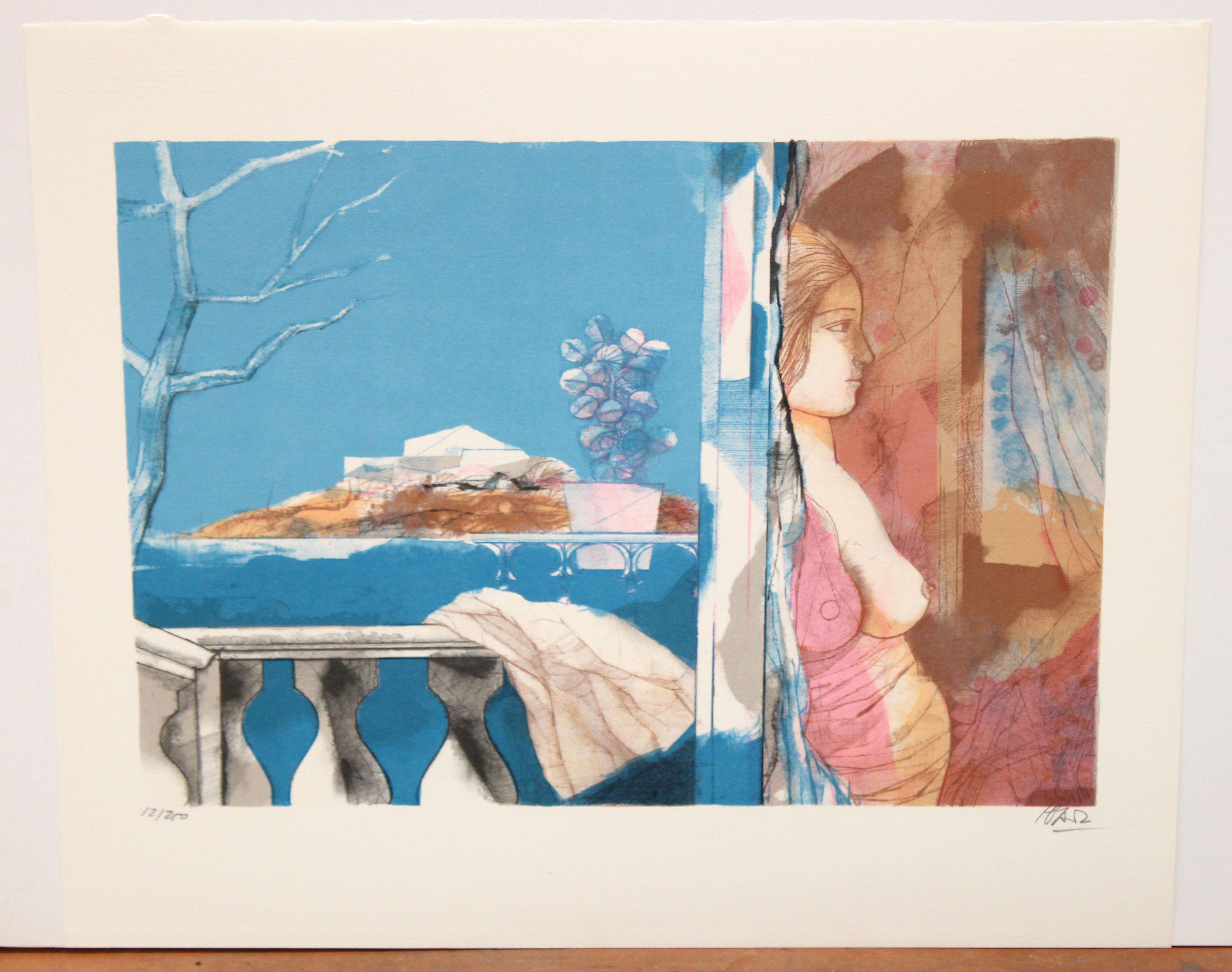 Litografia su carta - Ventana all'orizzonte - Tiraje: 12/250 - Print di Miquel Ibarz Roca