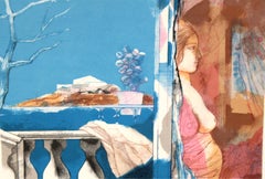 Litografia sobre papel - Ventana al horizonte - Tiraje: 12/250