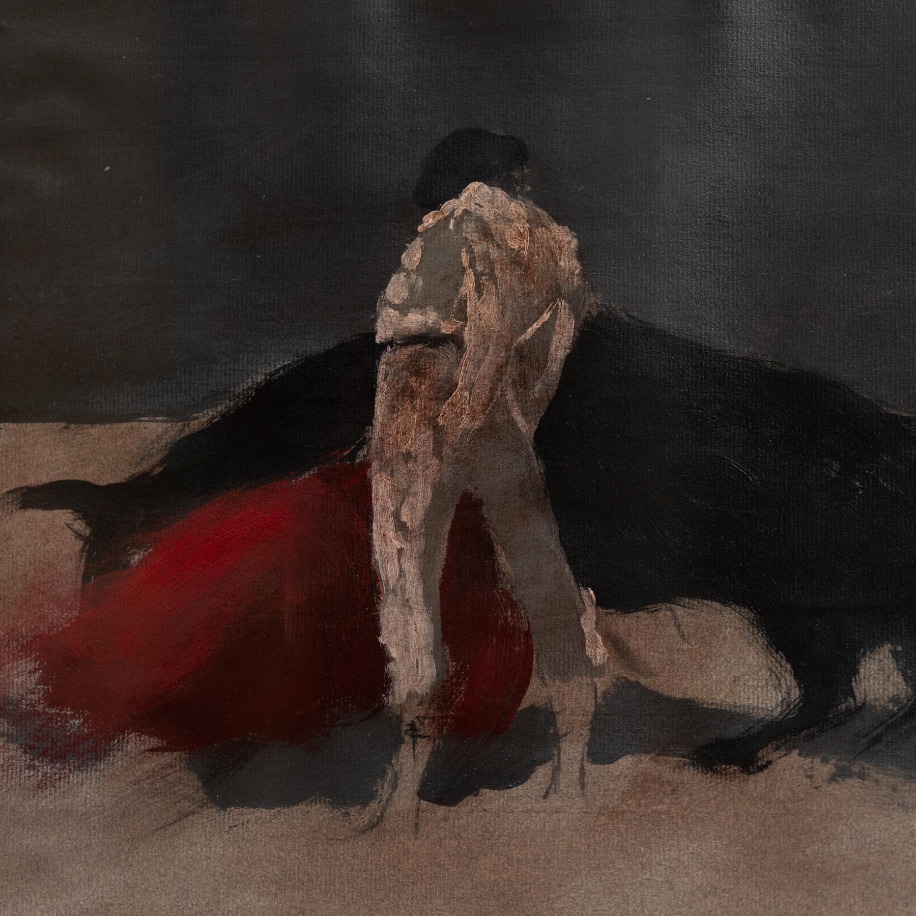 Espagnol Huile originale de la série « Tauromaquia » de Miquel Macaya en vente