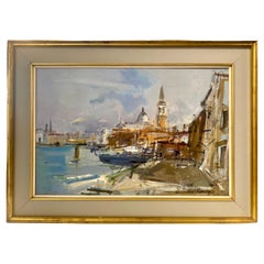 Mir0 Romagna, View of Venice, Oil on canvas, 1950