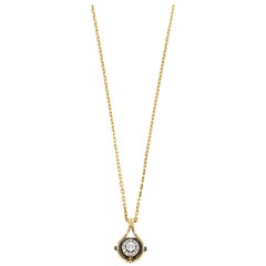 Diamonds Pendant Necklace Mira in 18k Yellow Gold by Elie Top