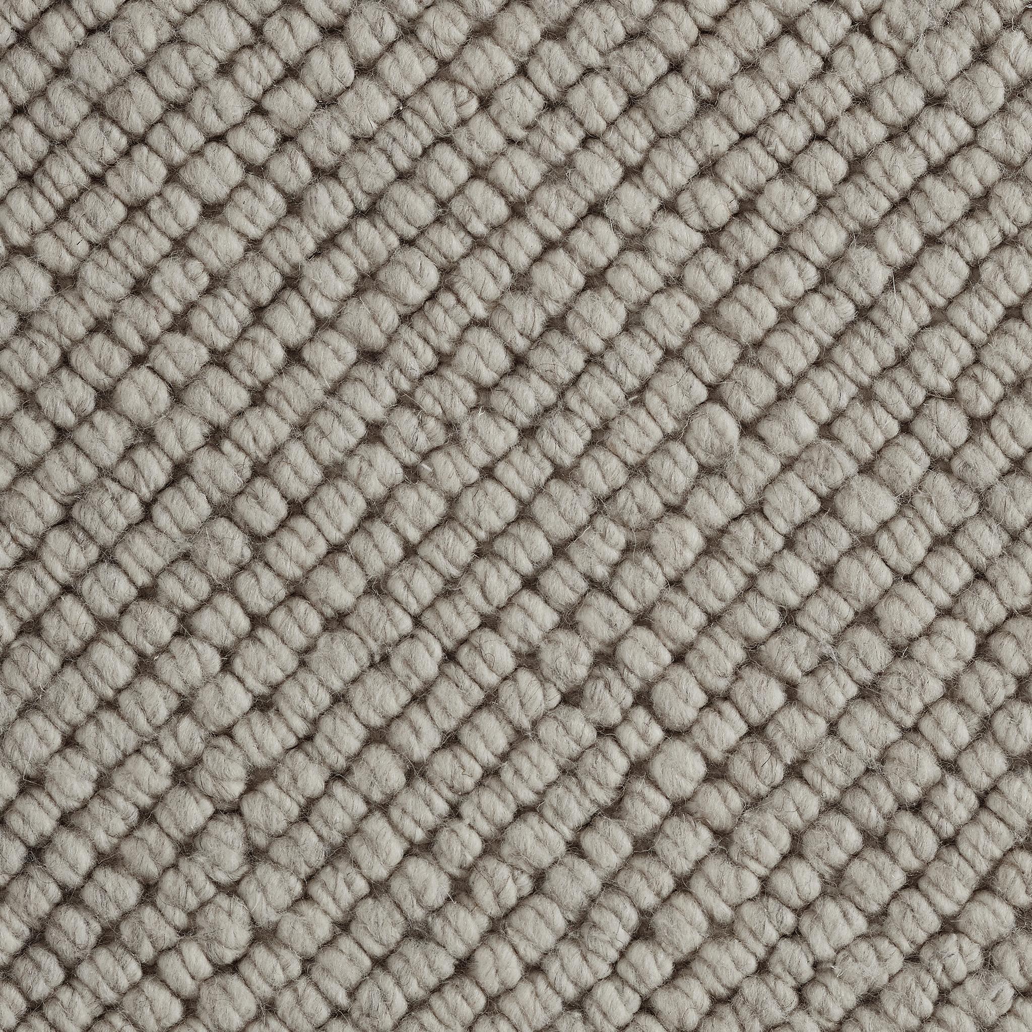 Mira 6x9ft, tappeto di lusso in lana grigia con disegno a pompon e tessuto a mano in vendita 2