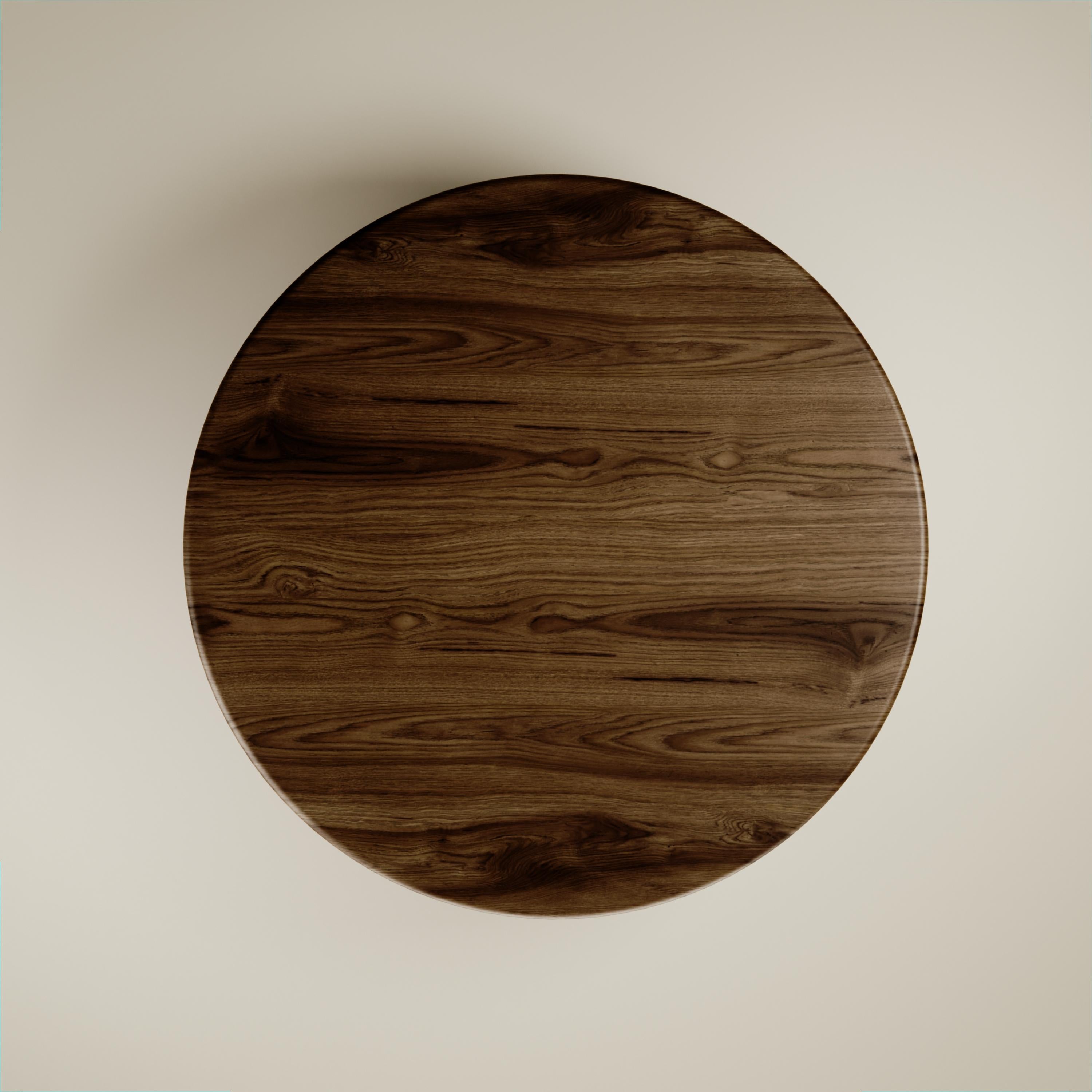 Contemporary Mira Coffee Table - Solid Walnut  For Sale