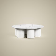 Mira Coffee Table - White Calacatta