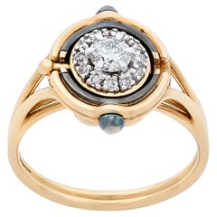 Mira Diamond Ring in 18k Yellow Gold by Elie Top