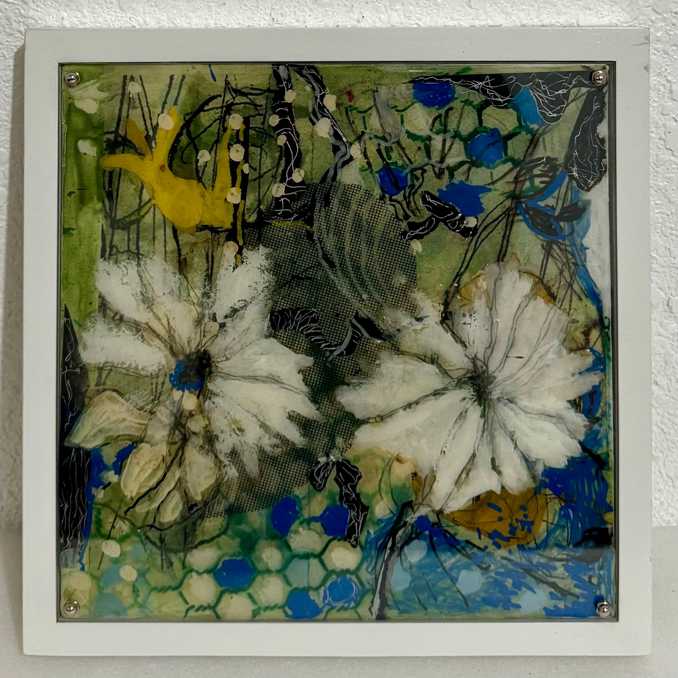 Eco Feminist Mixed Media Botanic Painting Mira Lehr Miami Abstract Expressionist im Angebot 1