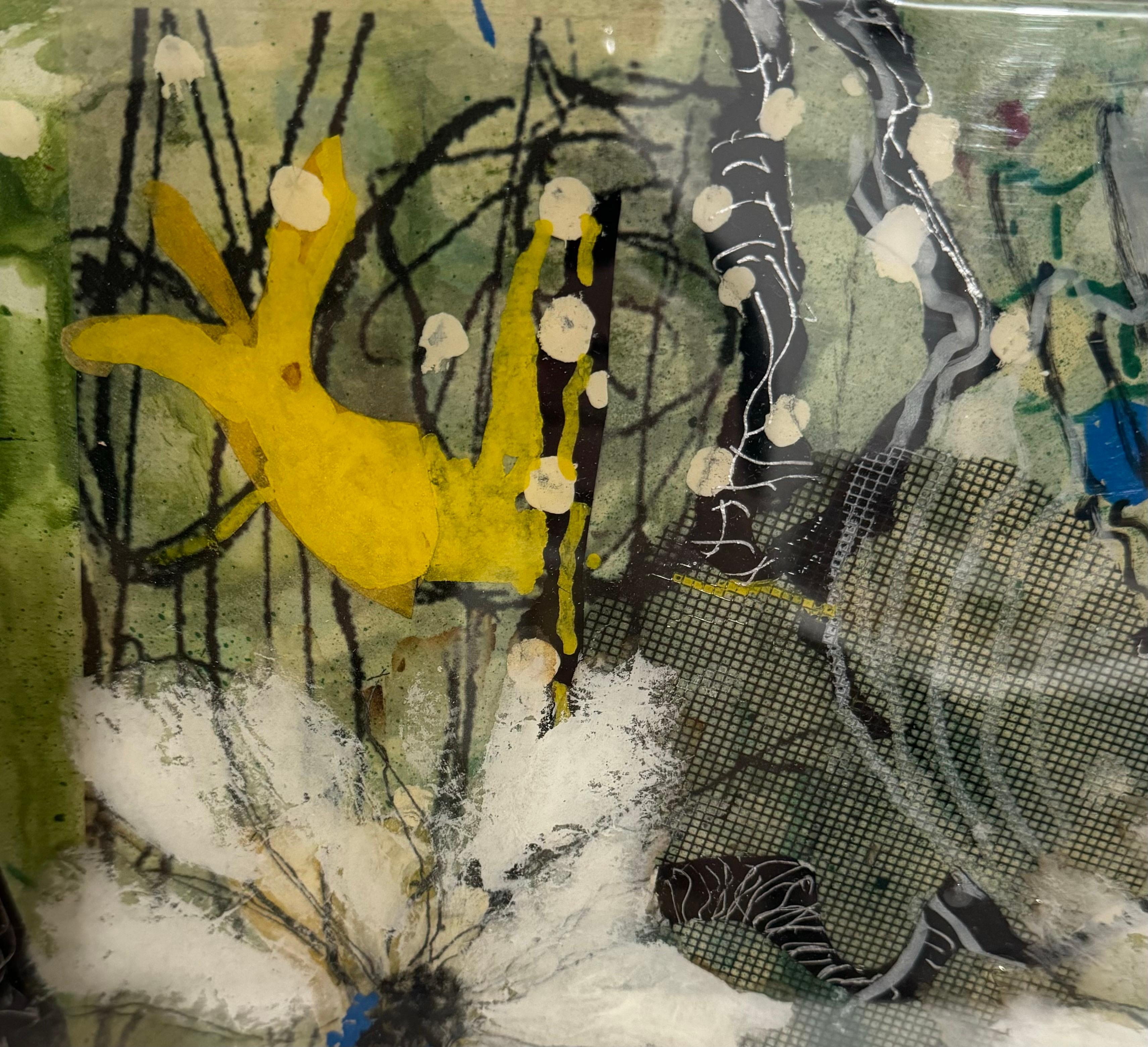 Eco Feminist Mixed Media Botanic Painting Mira Lehr Miami Abstract Expressionist im Angebot 4