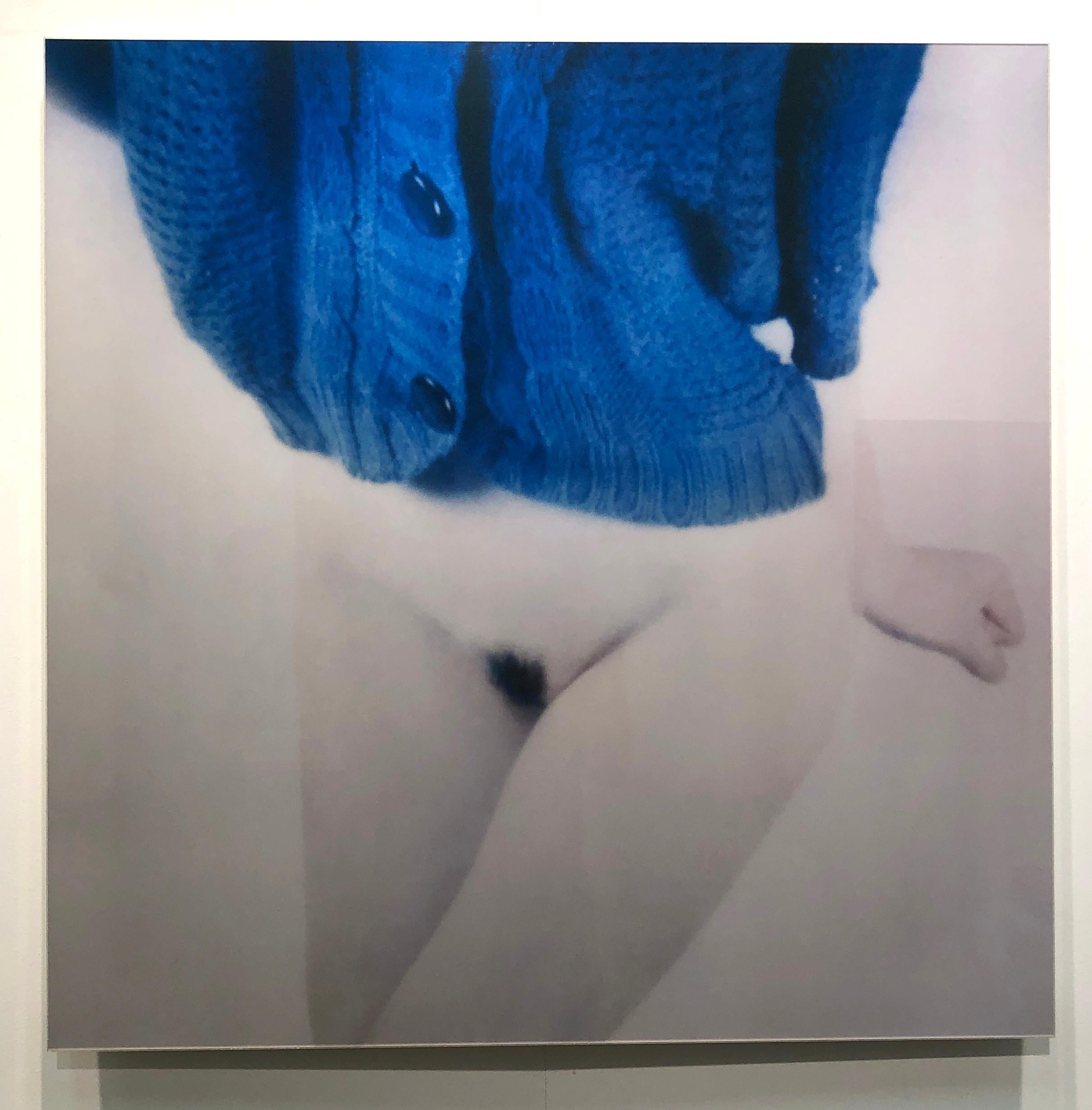 Semi Nude and Blue Knit, from the “Bright Bodies” photography series - Photograph by Mira Loew