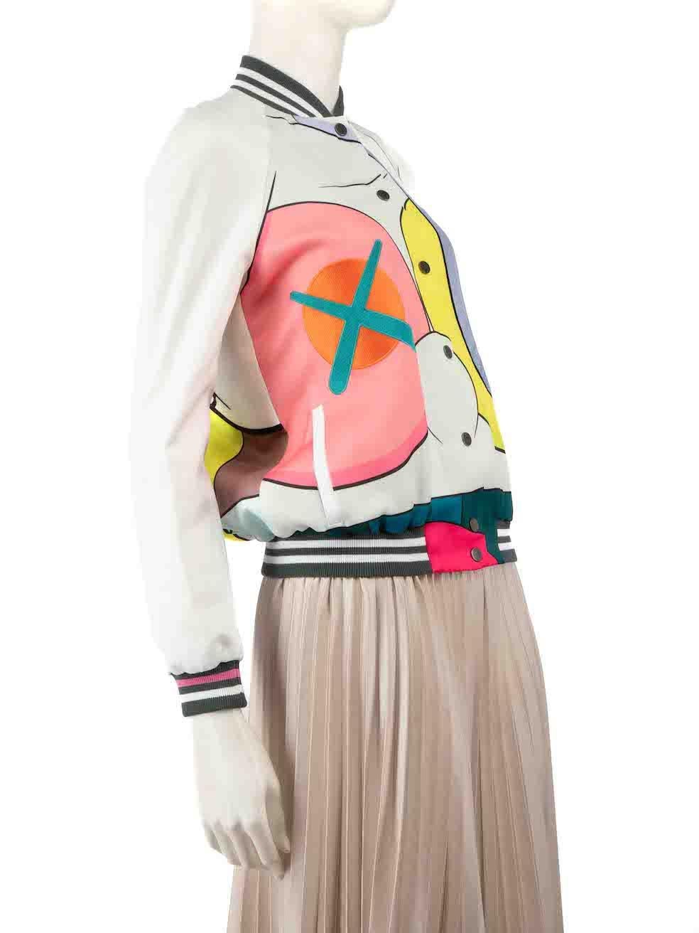 CONDITION is Very good. Minimal wear to the jacket is evident. Minimal discolouration on the bottom left sleeve, the seam on the right arm sleeve and on the back of the Appliqué design on this used Mira Mikati designer resale item.
 
 
 
 Details
 
