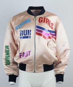 Mira Mikati Printed Satin Bomber Jacket