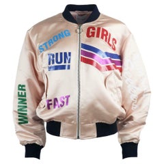 Mira Mikati Printed Satin Bomber Jacket