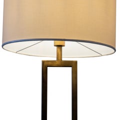 MIRA Minimal Italian Floor Lamp in Burnished Metal