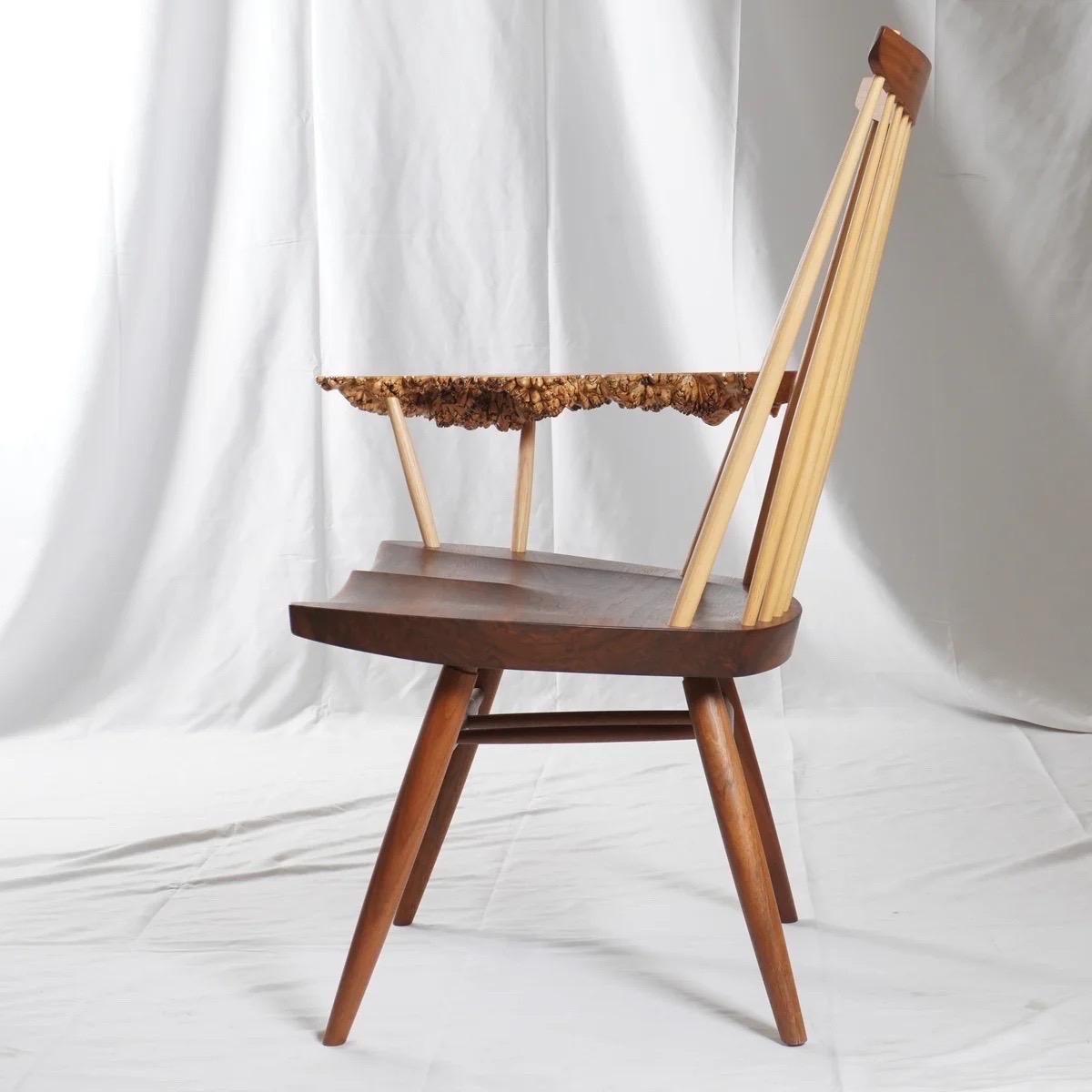 Mid-Century Modern Mira Nakashima Lounge Lounge Arm Chair, 2001 en vente