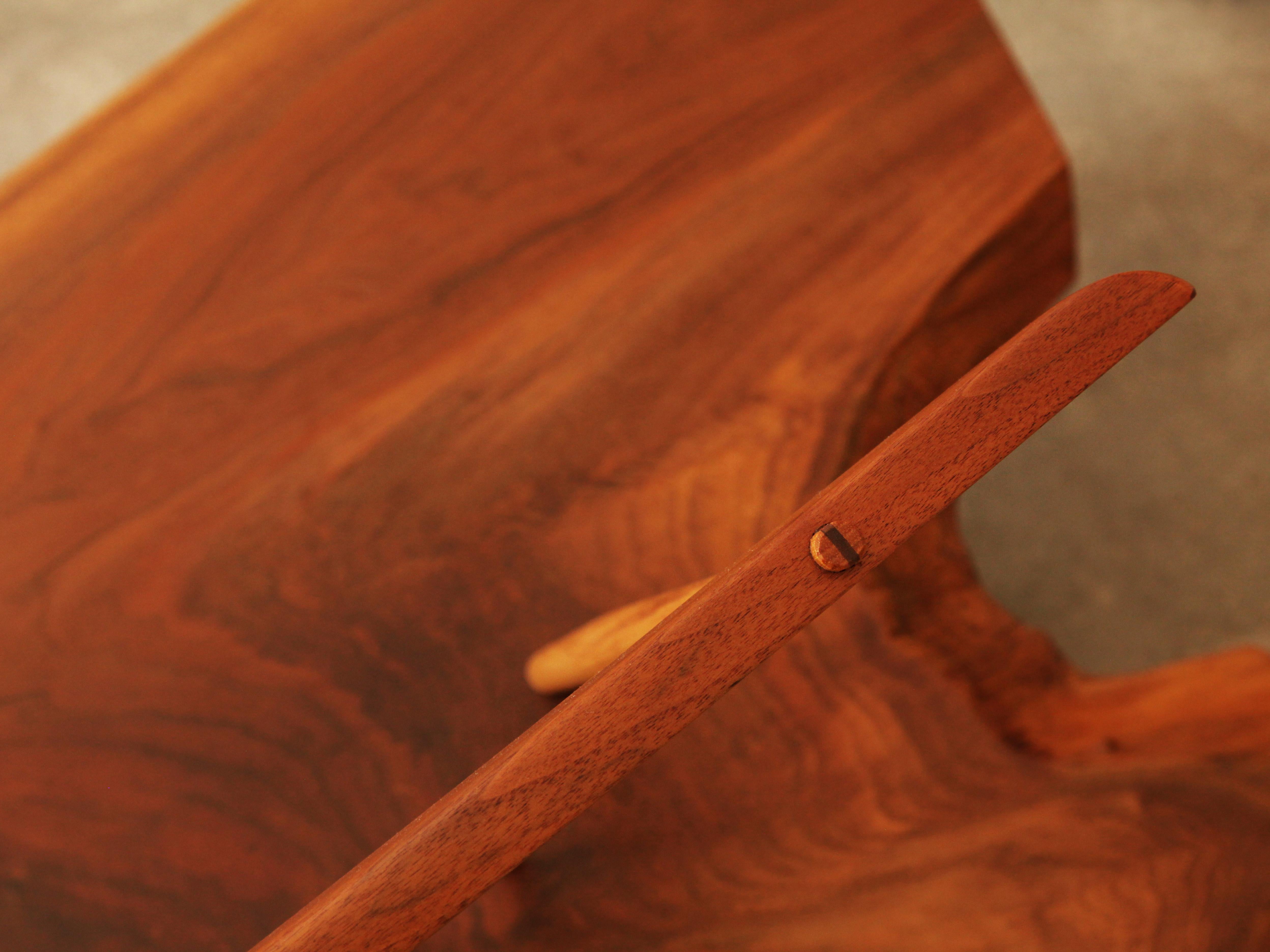 20th Century Mira Nakashima, Conoid Bench, circa 1992