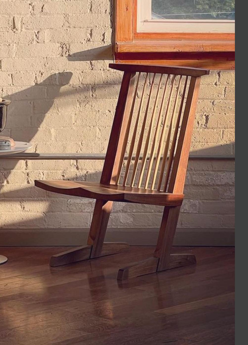 American Mira Nakashima Conoid Lounge Chair  For Sale