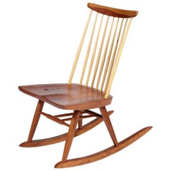 Mira Nakashima Figured Rocker Chair circa 2009 Signed and Dated