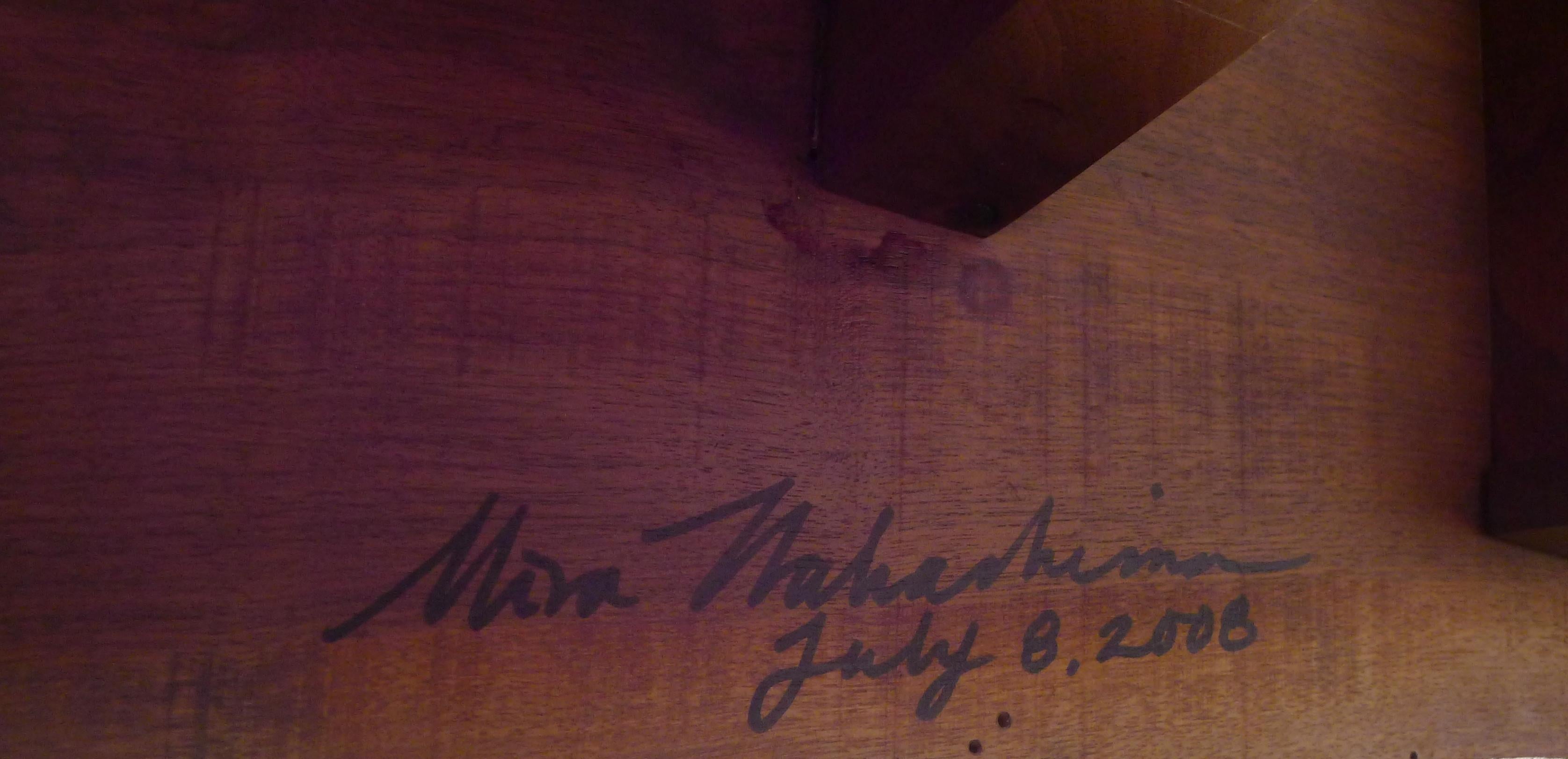 Rosewood Mira Nakashima, Minguren Desk, in walnut & rosewood, signed & dated 2008