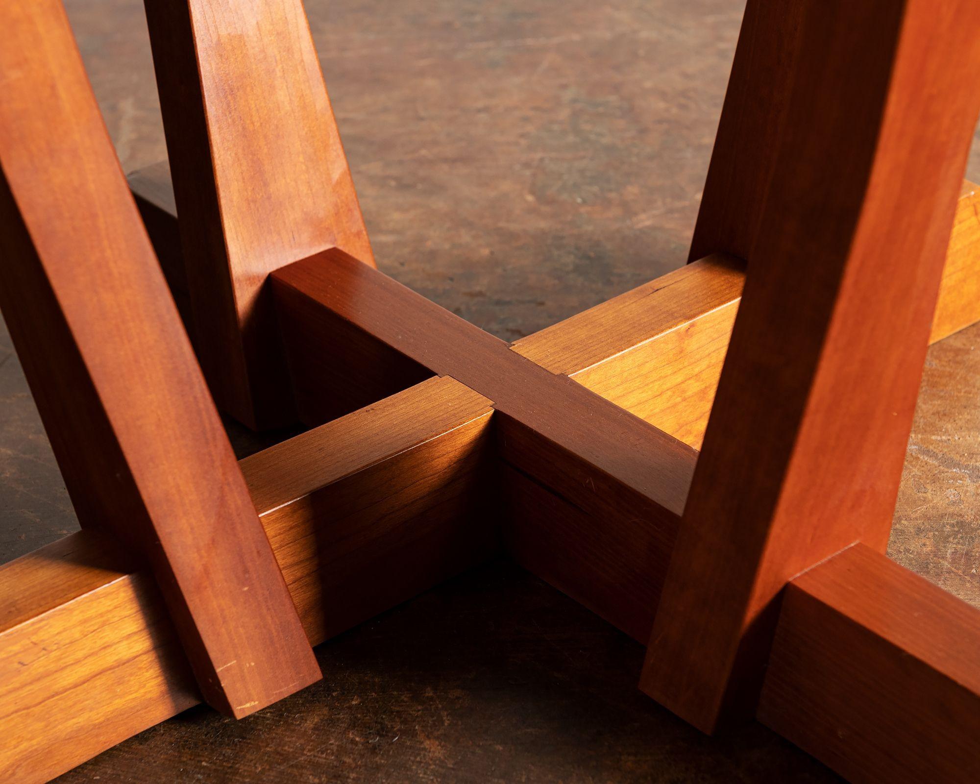 Mira Nakashima Special Bryfogel Table in Cherry and Laurel, 2008 11