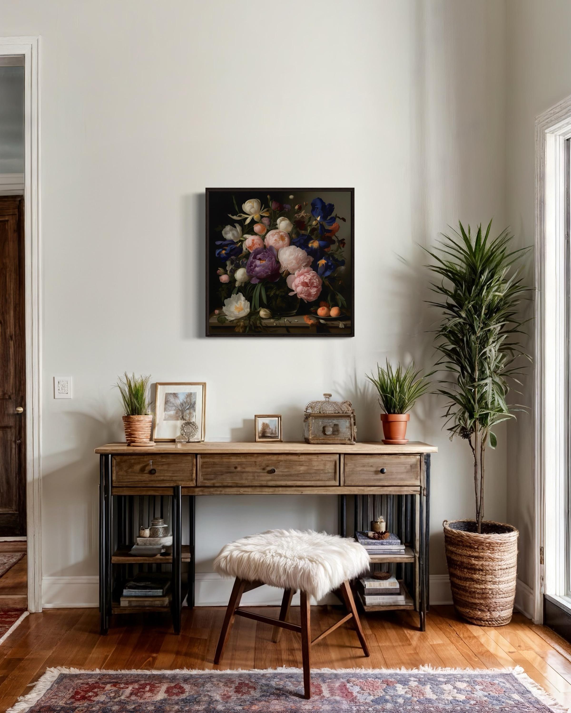 Natura morta, 60х60 cm, stampa su tela. Edizione 10 pezzi. - Art Contemporaneo di Mira Stern