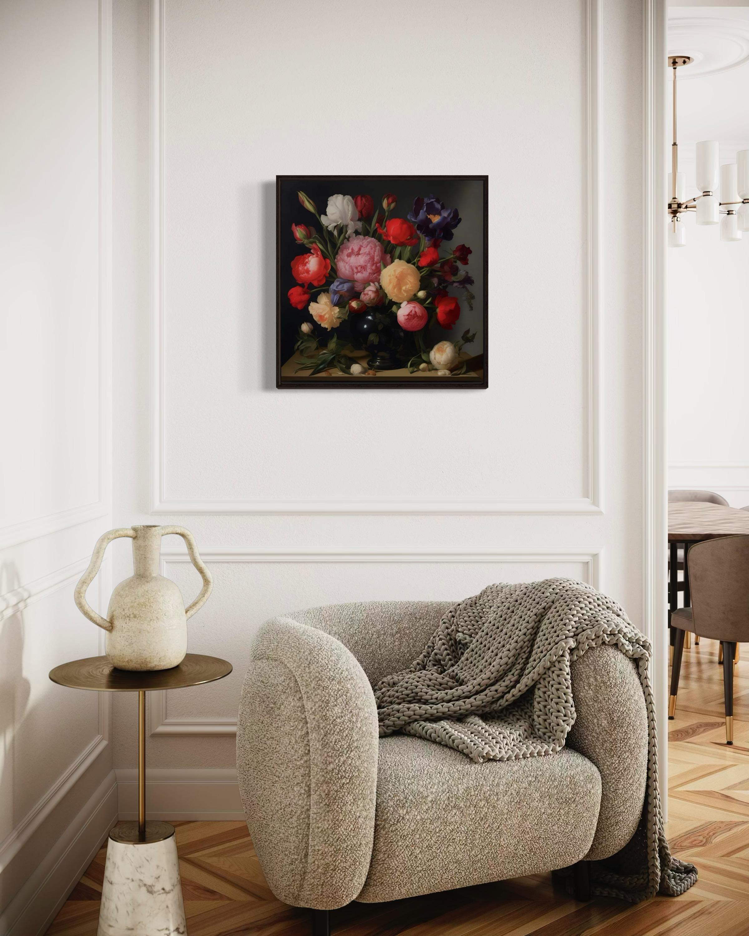 Natura morta, 60х60 cm, stampa su tela. Edizione 10 pezzi.
