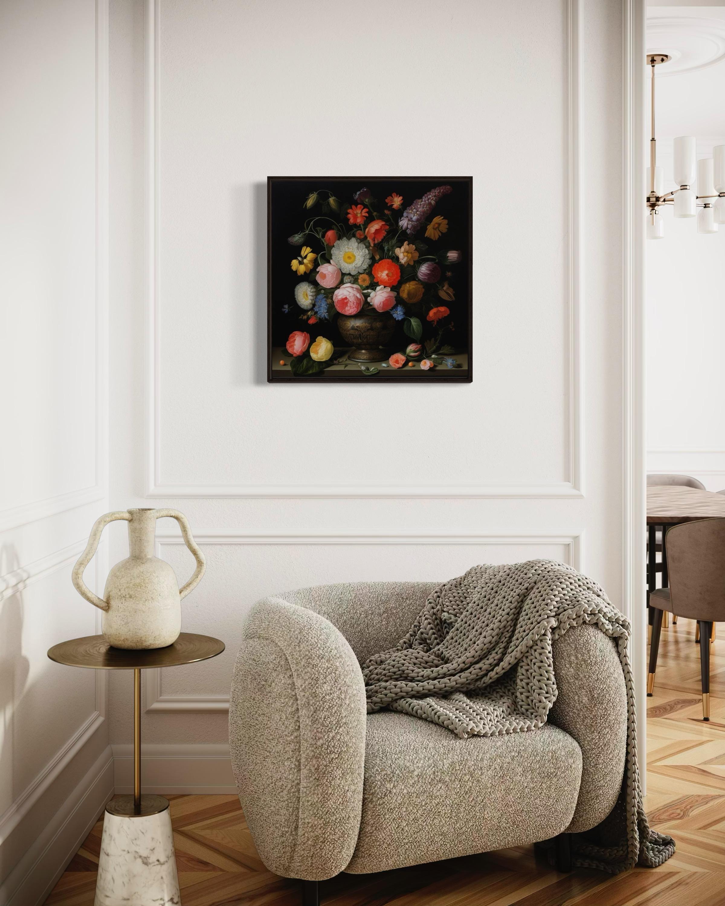 Natura morta, 60х60 cm, stampa su tela. Edizione 10 pezzi.
