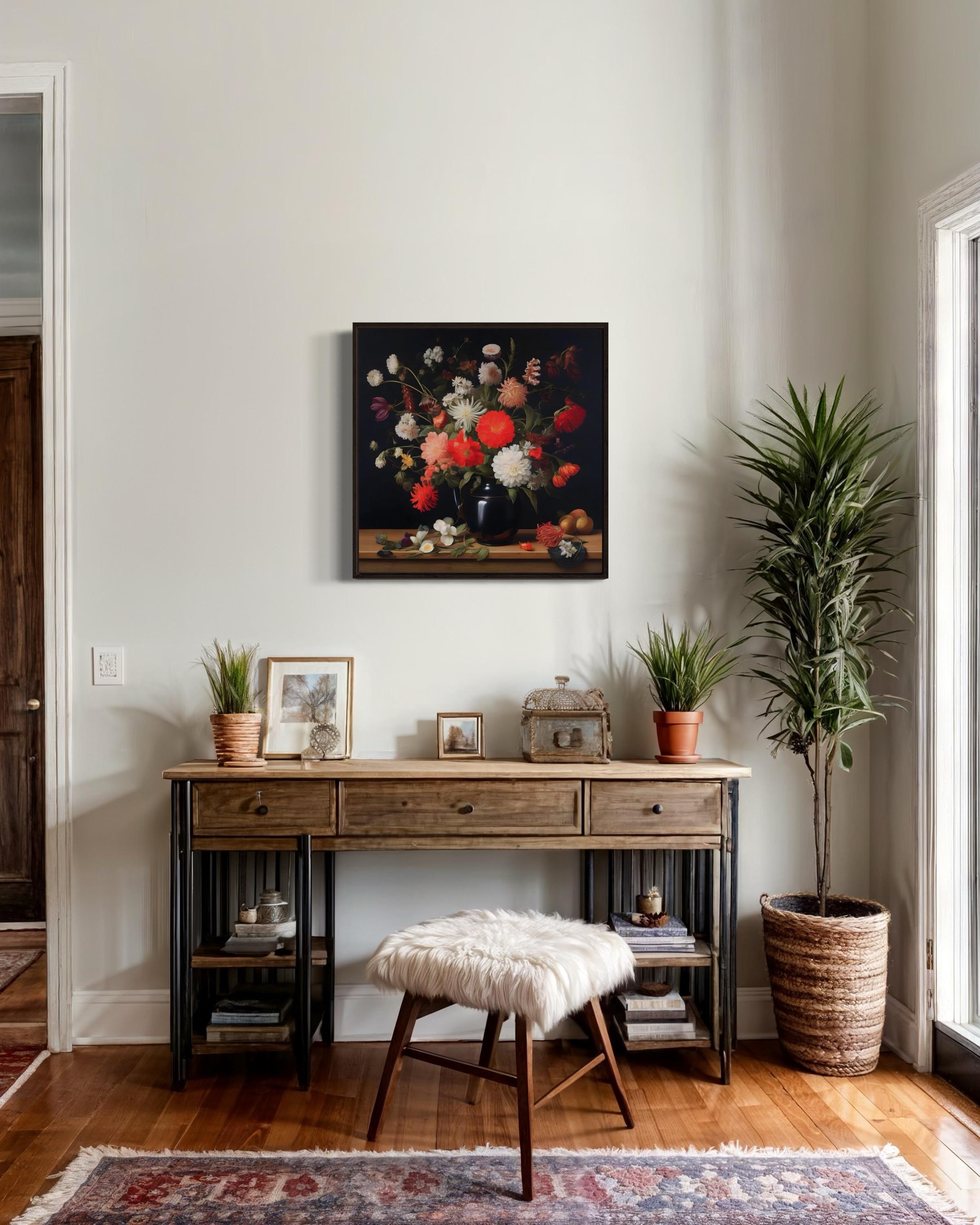 Natura morta, 60х60 cm, stampa su tela. Edizione 10 pezzi.
