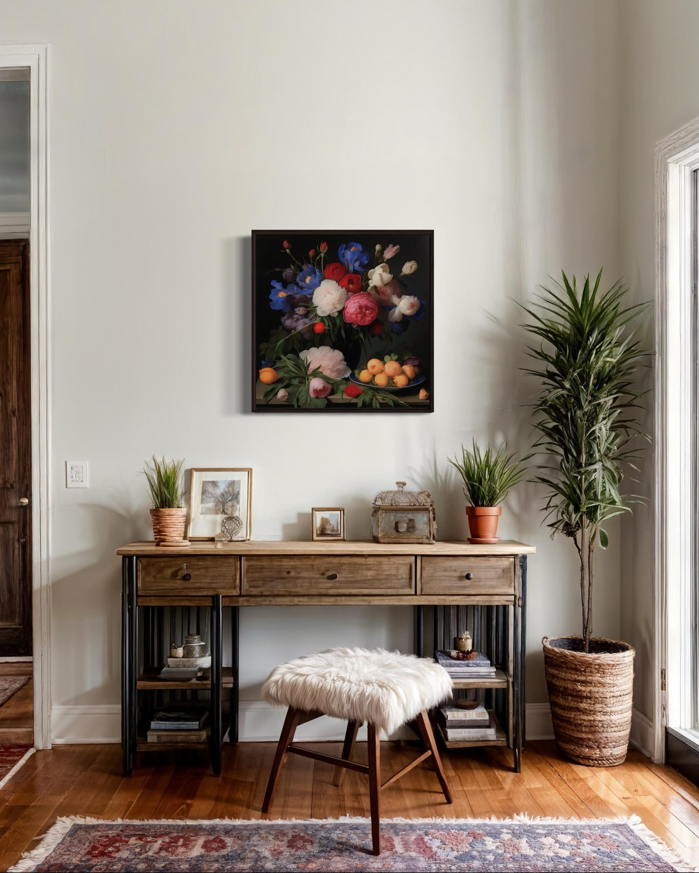 Natura morta, 60х60 cm, stampa su tela. Edizione 10 pezzi.
